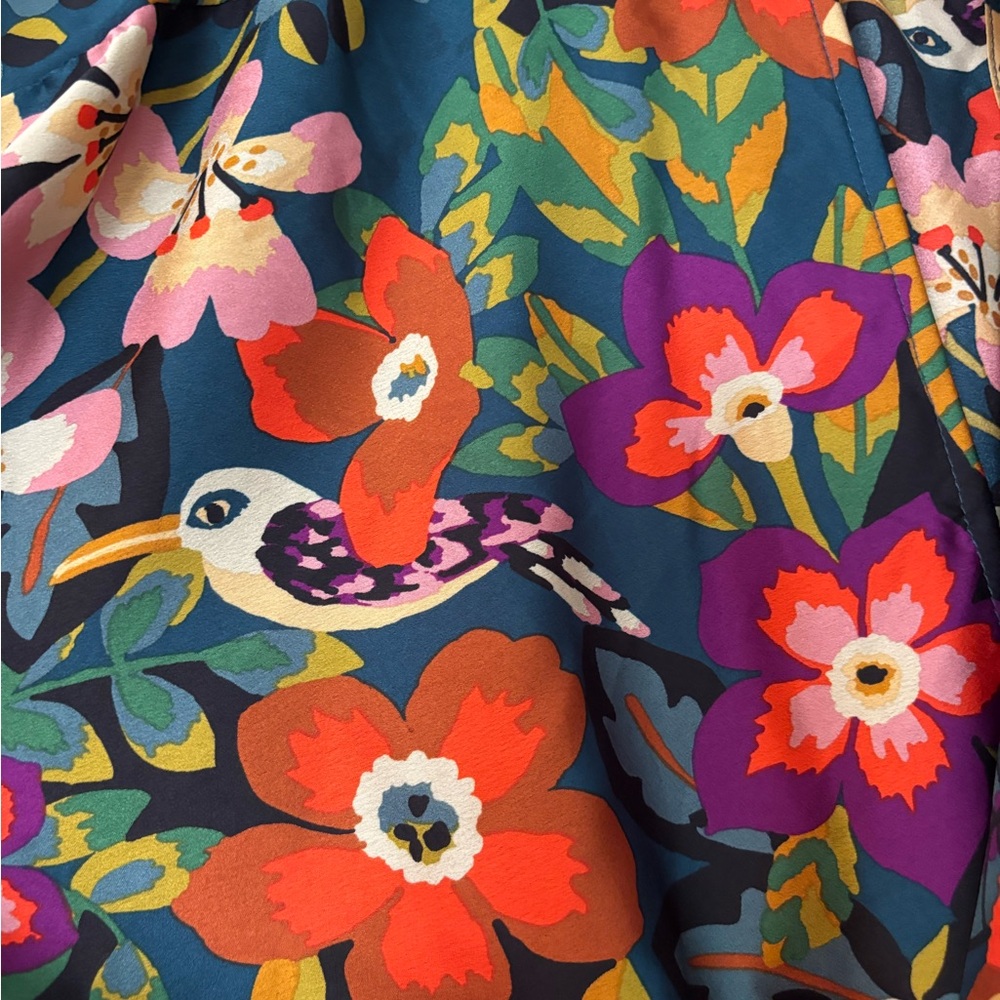 Vici Silky Elegant Multicolor Floral Print Pantsuit chic - Picture 8 of 14